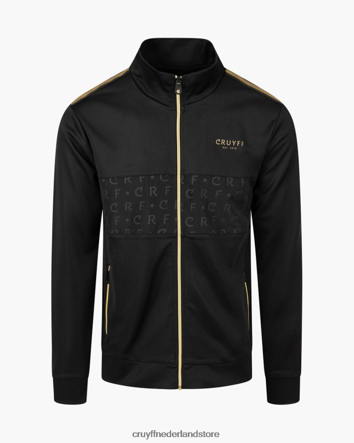 Heren Gregory Track Top Cruyff 62R2P833 zwart jasje