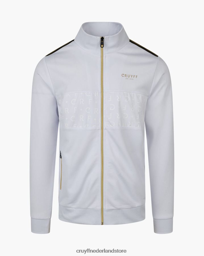 Heren Gregory Track Top Cruyff 62R2P834 wit goud jasje