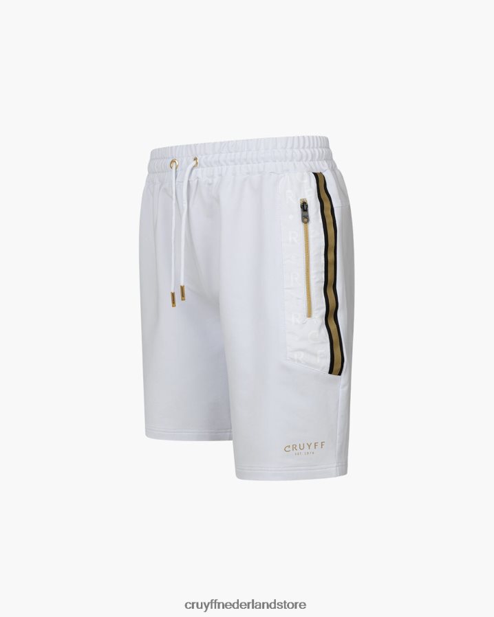 Heren jak kort Cruyff 62R2P819 wit goud korte broek