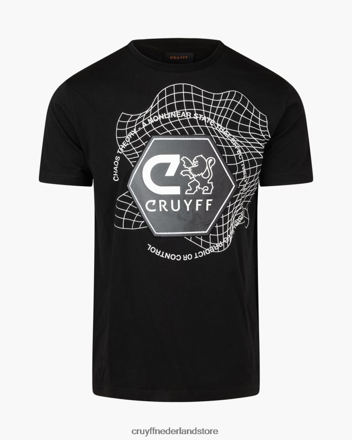 Heren aiden tee Cruyff 62R2P8276 zwart t-shirt