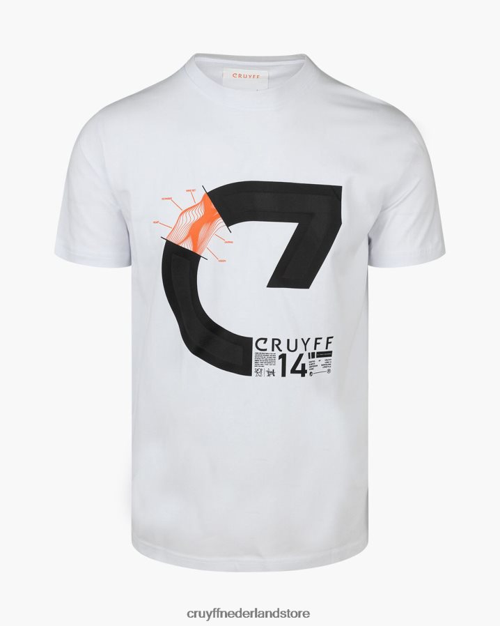 Heren alan ss tee Cruyff 62R2P8122 wit t-shirt