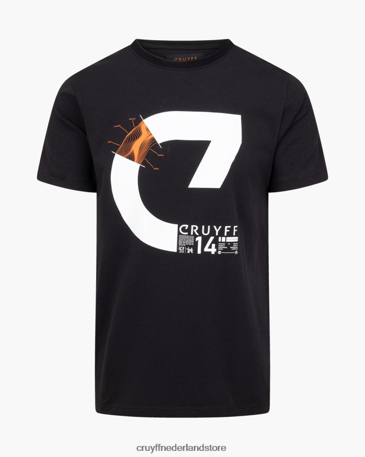 Heren alan ss tee Cruyff 62R2P8177 zwart t-shirt