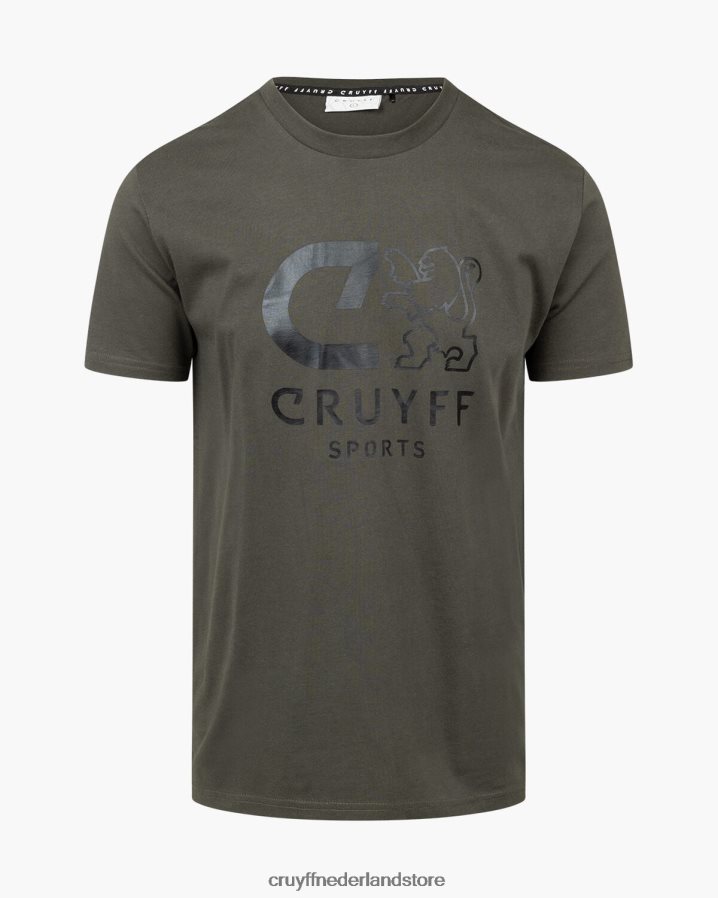 Heren booster tee Cruyff 62R2P813 leger groen t-shirt