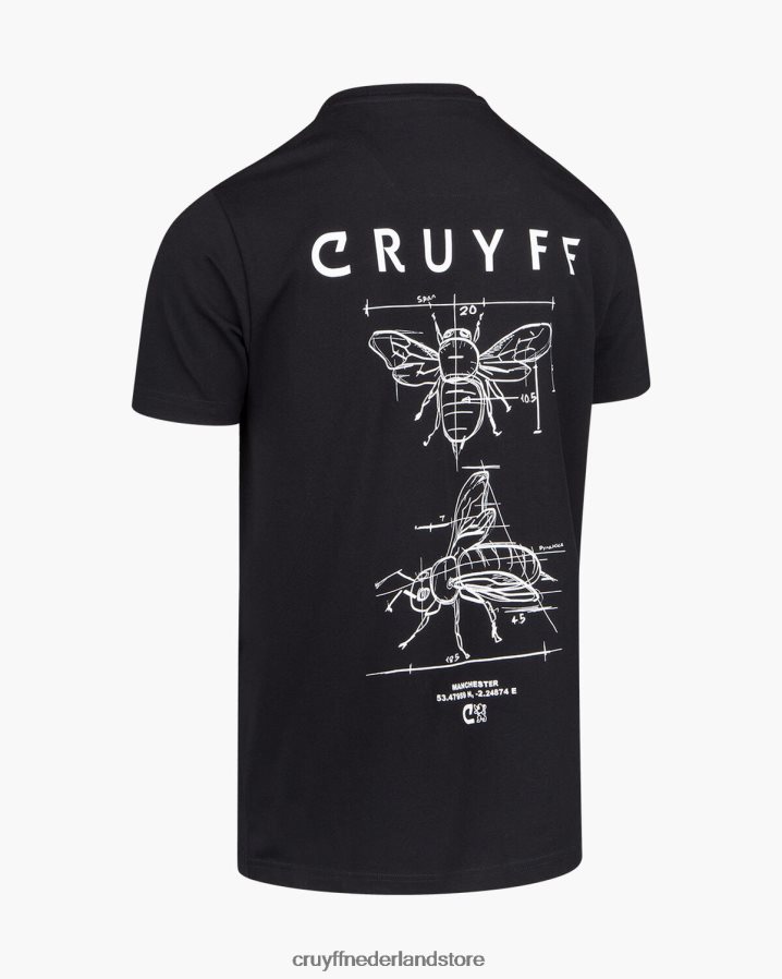 Heren citypack tee Cruyff 62R2P8676 zwart t-shirt