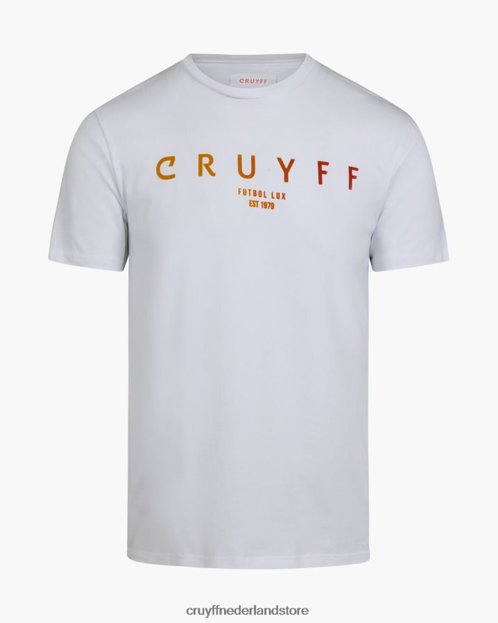 Heren eder tee Cruyff 62R2P8360 wit t-shirt