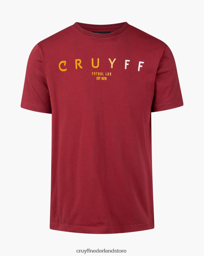 Heren eder tee Cruyff 62R2P8361 Bordeaux t-shirt