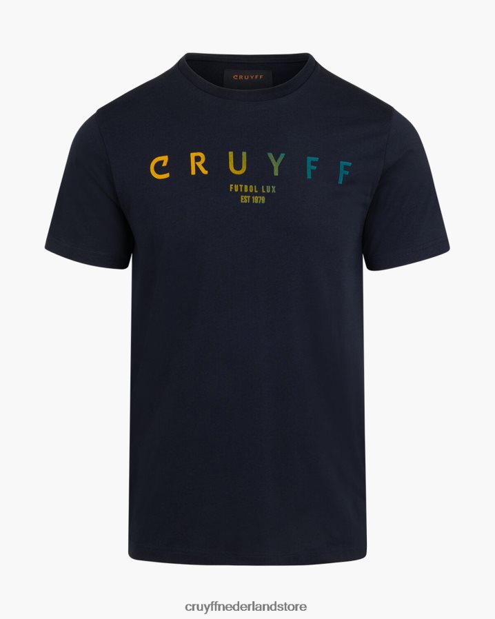 Heren eder tee Cruyff 62R2P8387 blauwe nachten t-shirt