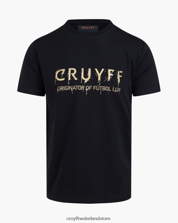 Heren graffiti-t-shirt Cruyff 62R2P8405 zwart t-shirt