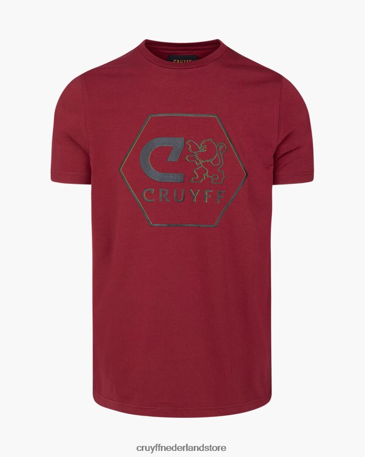 Heren handmatig T-stuk Cruyff 62R2P8589 Bordeaux t-shirt