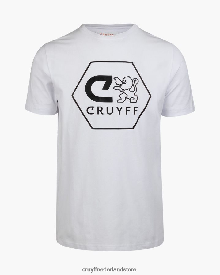 Heren handmatig T-stuk Cruyff 62R2P8590 wit t-shirt