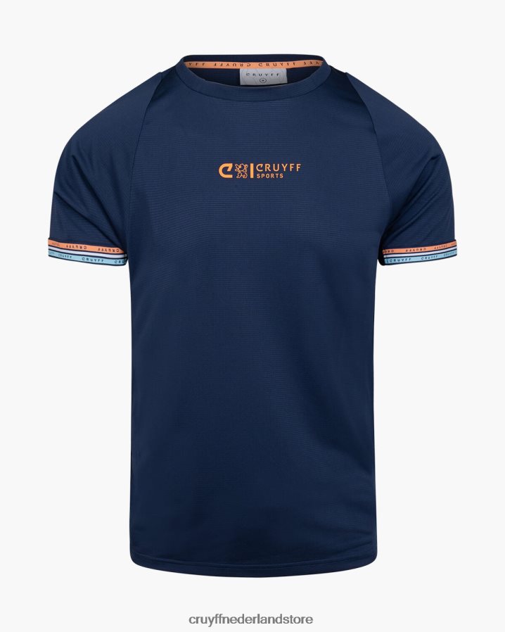 Heren hoef tee Cruyff 62R2P8171 koningsblauw t-shirt