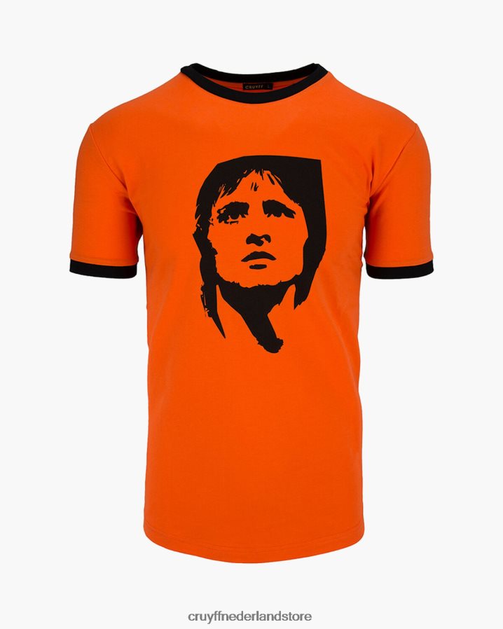 Heren icoon tee-katoen Cruyff 62R2P8787 oranje t-shirt