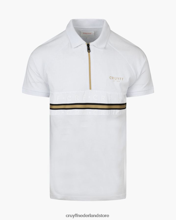 Heren jakke polo Cruyff 62R2P824 wit goud t-shirt