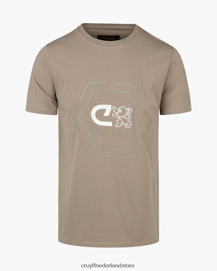 Heren kane tee Cruyff 62R2P840 zand t-shirt