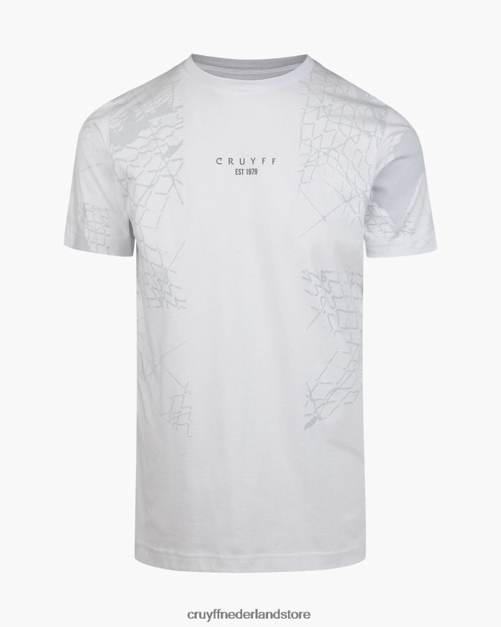 Heren rafel tee Cruyff 62R2P8395 wit t-shirt