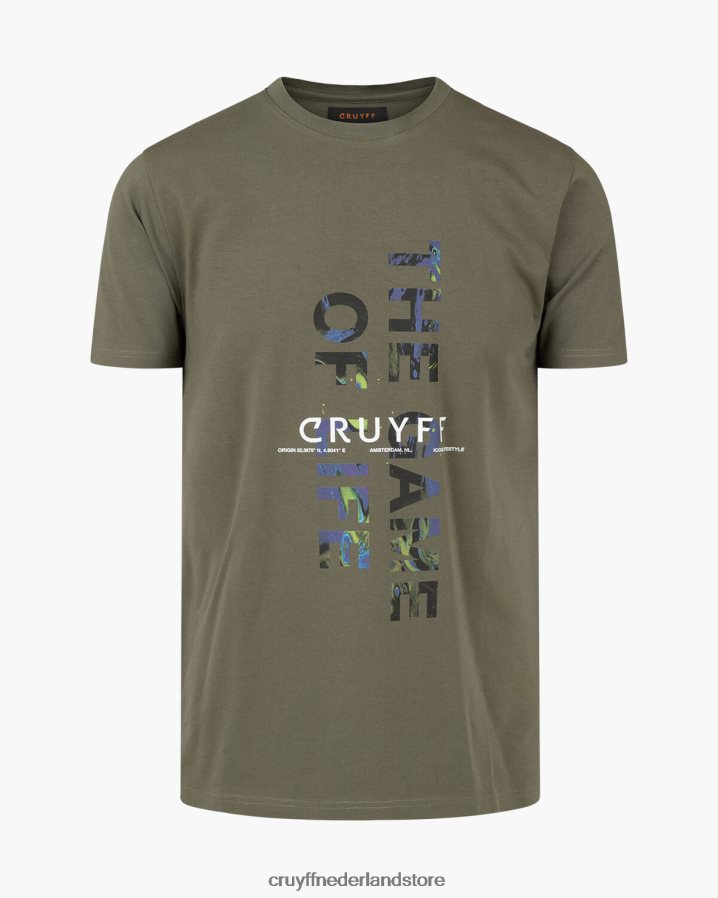 Heren rick tee Cruyff 62R2P8105 leger groen t-shirt