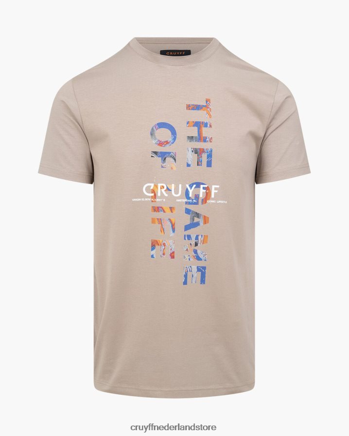 Heren rick tee Cruyff 62R2P8106 zand t-shirt