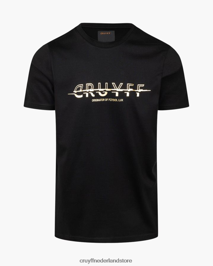 Heren seth Cruyff 62R2P8196 zwart goud t-shirt