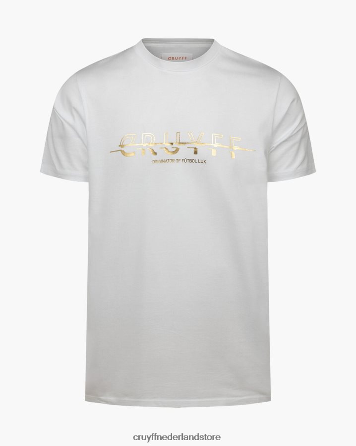 Heren seth Cruyff 62R2P8197 wit goud t-shirt