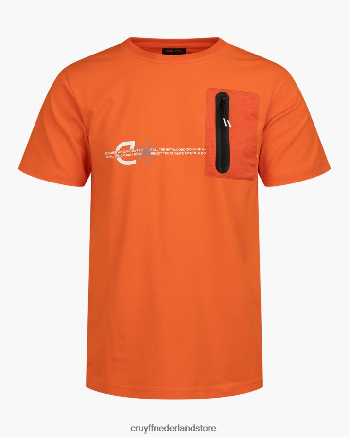 Heren straal tee Cruyff 62R2P8206 oranje t-shirt