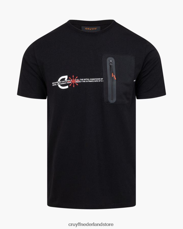 Heren straal tee Cruyff 62R2P8213 zwart t-shirt