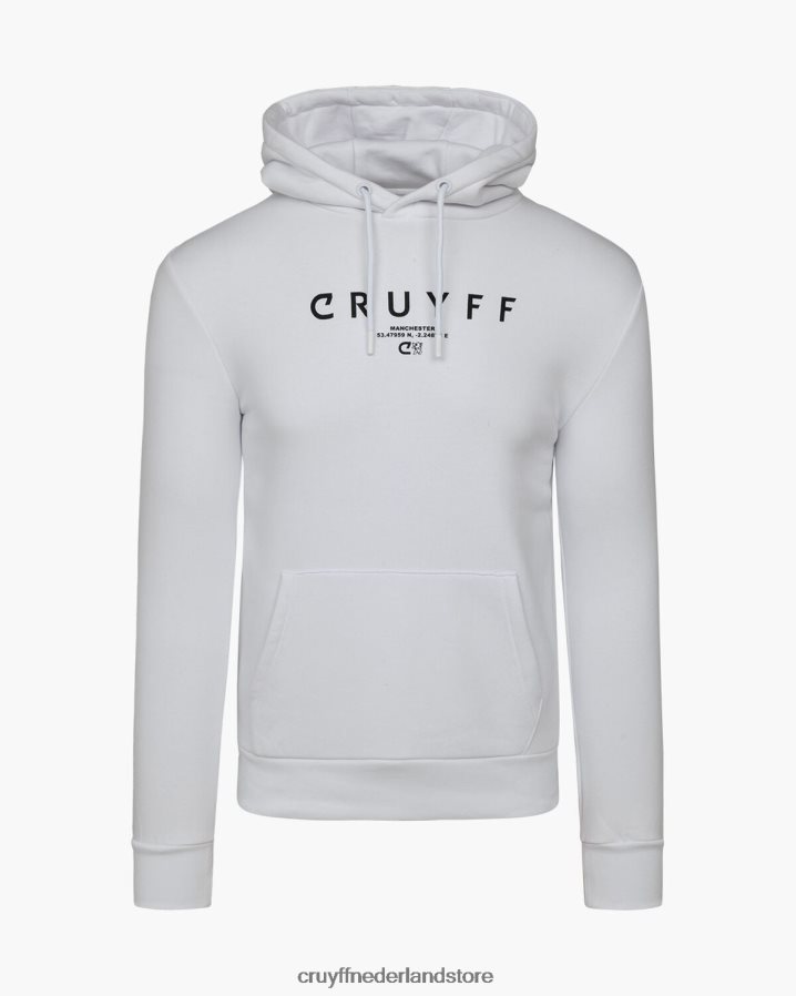 Heren citypack hoodie Cruyff 62R2P8463 wit capuchon