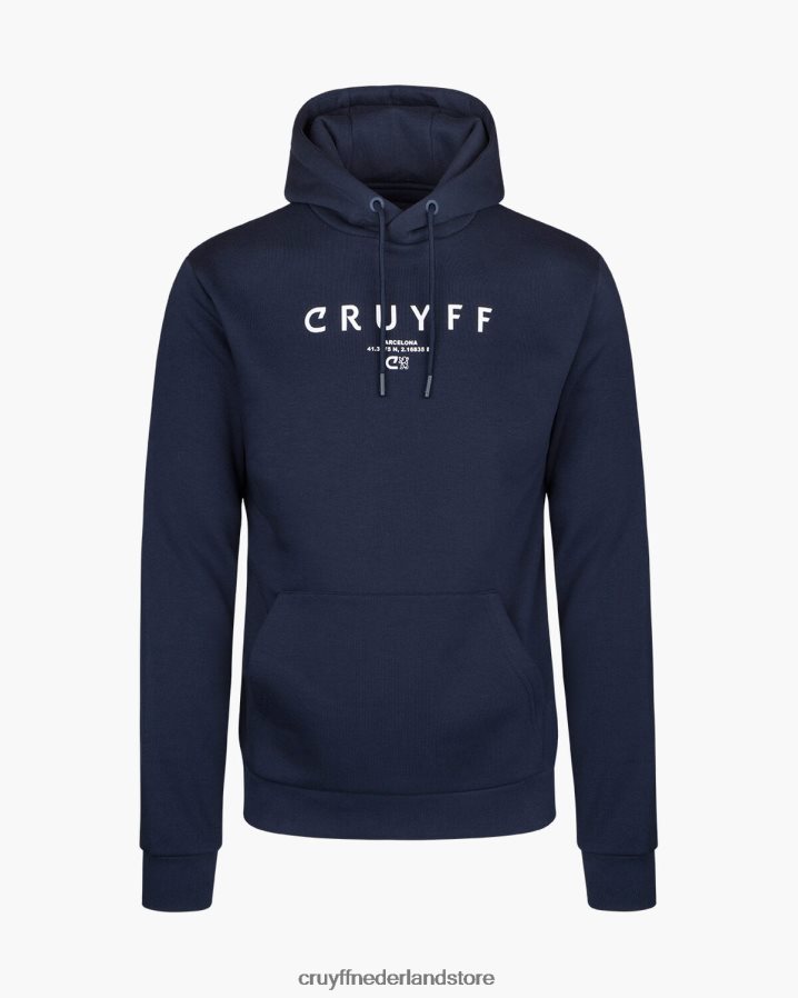 Heren citypack hoodie bcn Cruyff 62R2P8441 marine capuchon