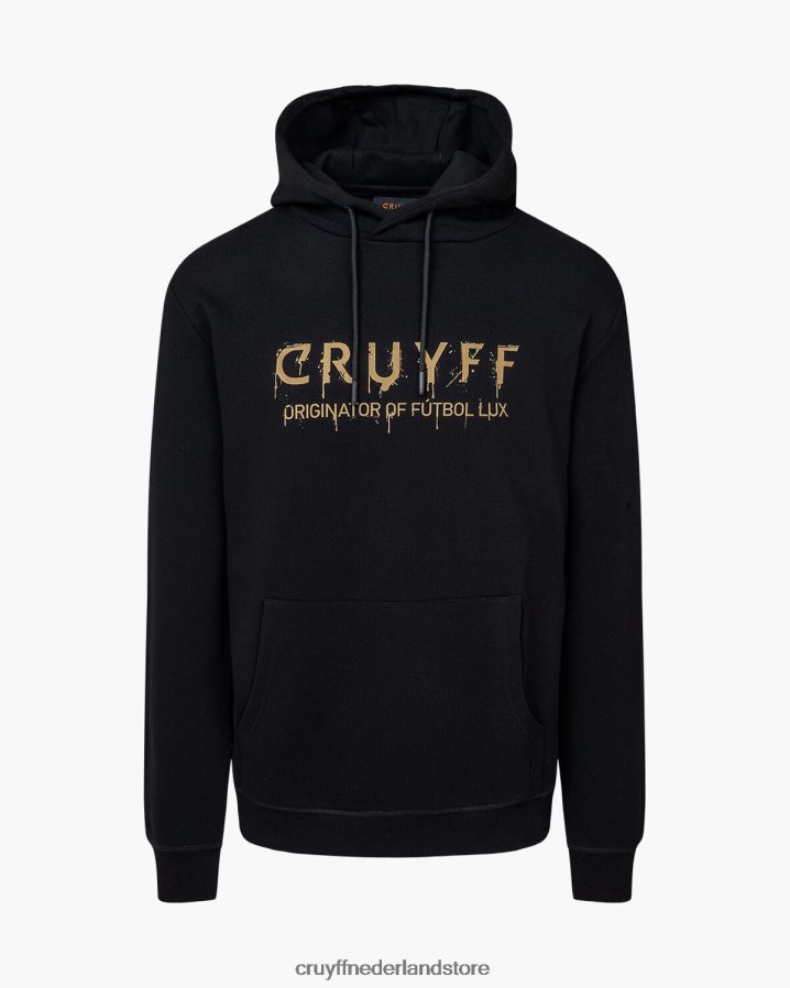 Heren graffiti-hoodie Cruyff 62R2P8465 zwart capuchon