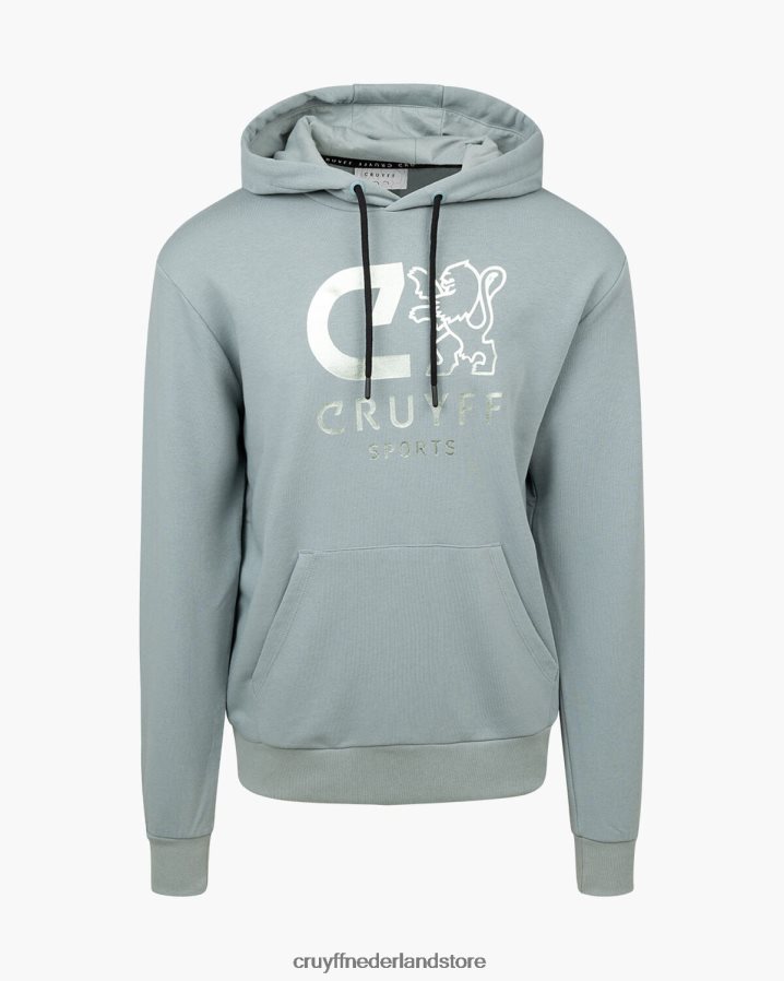 Heren hoodie doen Cruyff 62R2P8139 blauw capuchon