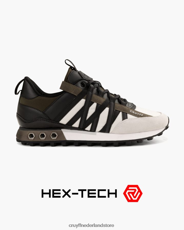 Heren Fearia hex-tech Cruyff 62R2P8216 gebroken wit sportschoenen