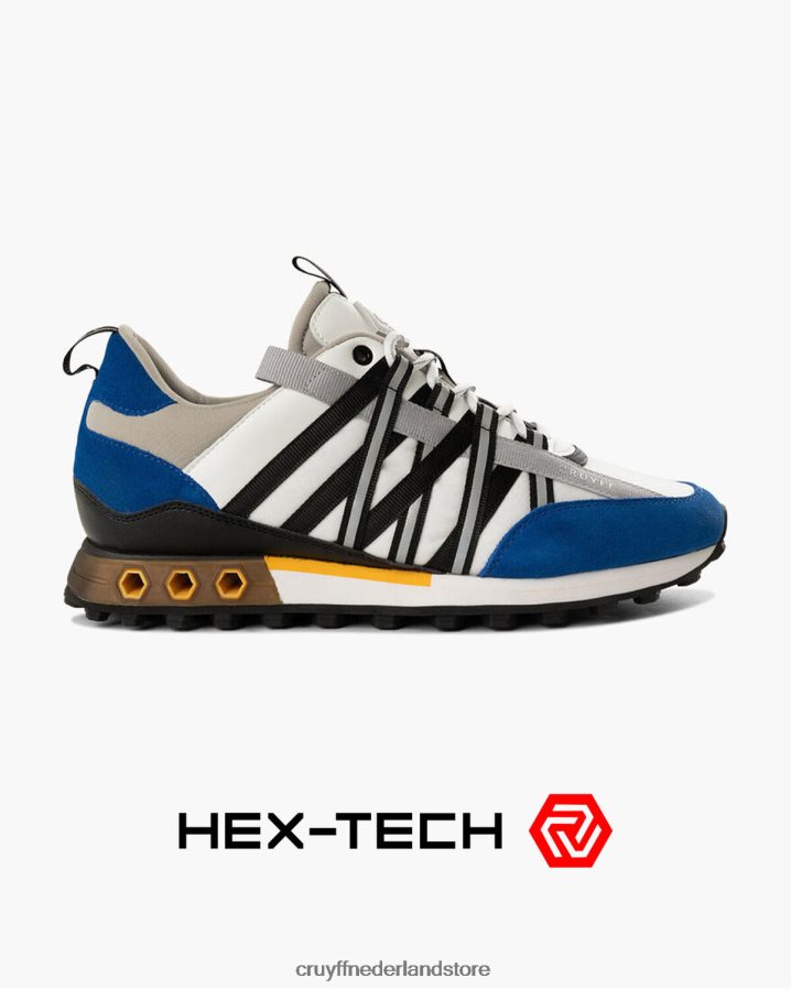 Heren Fearia hex-tech Cruyff 62R2P8217 wit Blauw sportschoenen