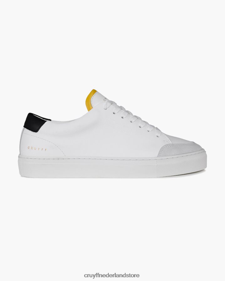 Heren architect tennis Cruyff 62R2P8547 wit geel sportschoenen