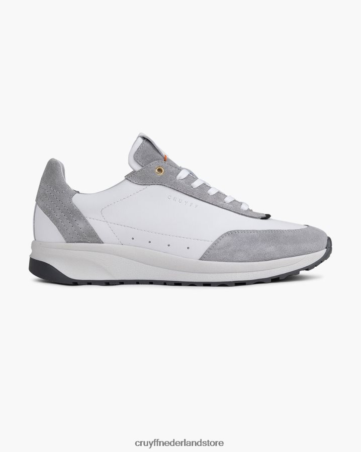 Heren informele zondag Cruyff 62R2P8905 wit grijs sportschoenen