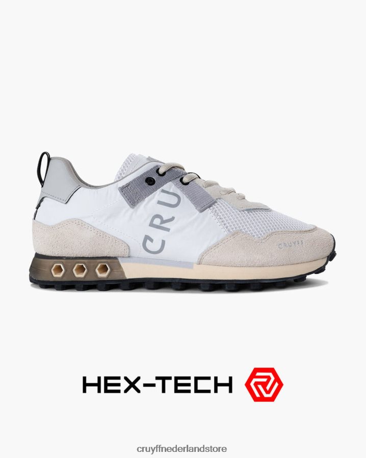 Heren superbia hex-tech Cruyff 62R2P8180 wit sportschoenen