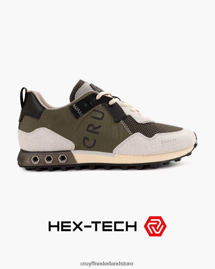 Heren superbia hex-tech Cruyff 62R2P8181 donkergroen sportschoenen