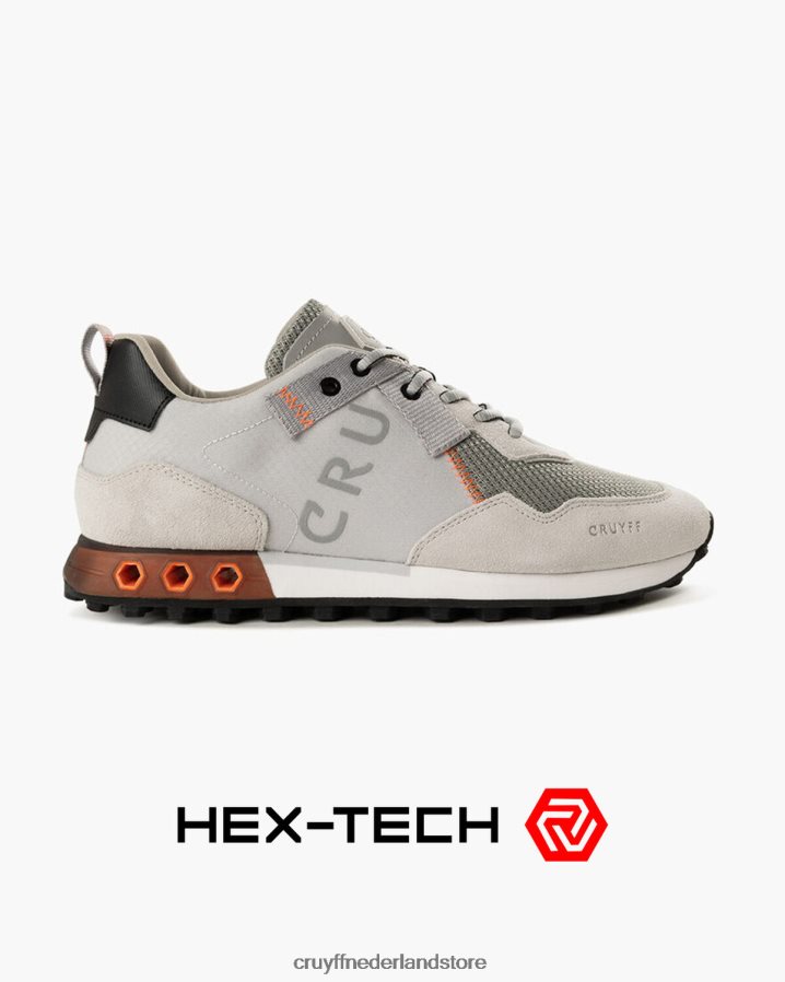 Heren superbia hex-tech Cruyff 62R2P8232 lichtgrijs sportschoenen