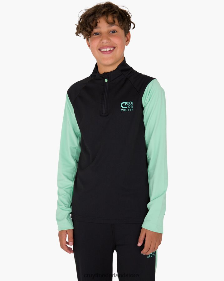 junior hoek pak Cruyff 62R2P81328 zwart groen pakken