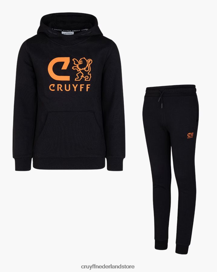 junior passen Cruyff 62R2P81160 zwart/oranje pakken