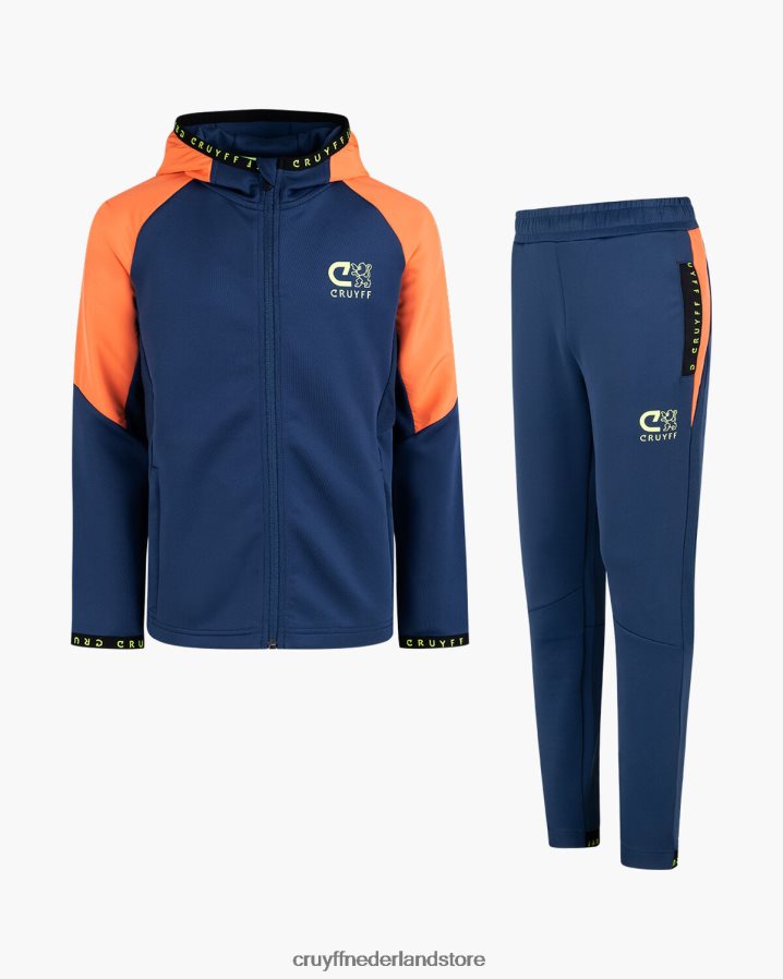 junior wijzer pak Cruyff 62R2P81187 marine/oranje pakken