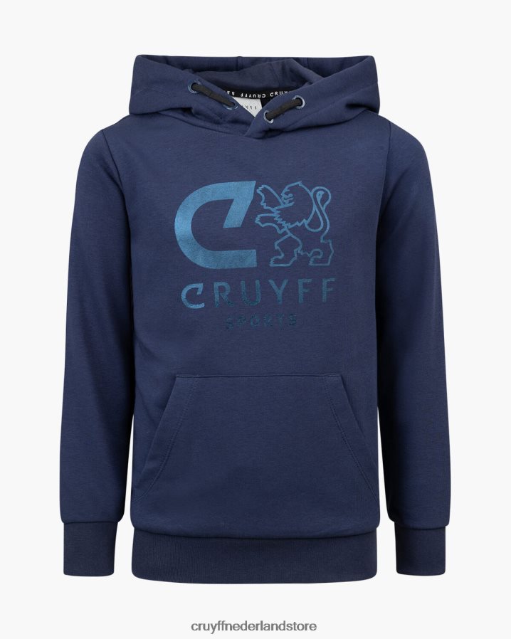 junior hoodie doen Cruyff 62R2P81106 koningsblauw capuchon