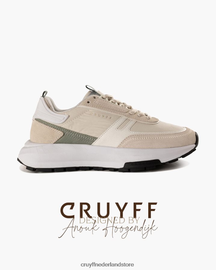 vrouwen ambruzzen Cruyff 62R2P8952 wit/groen sportschoenen